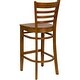 Offex Cherry Finished Ladder Back Wooden Restaurant Bar Stool [OFX ...